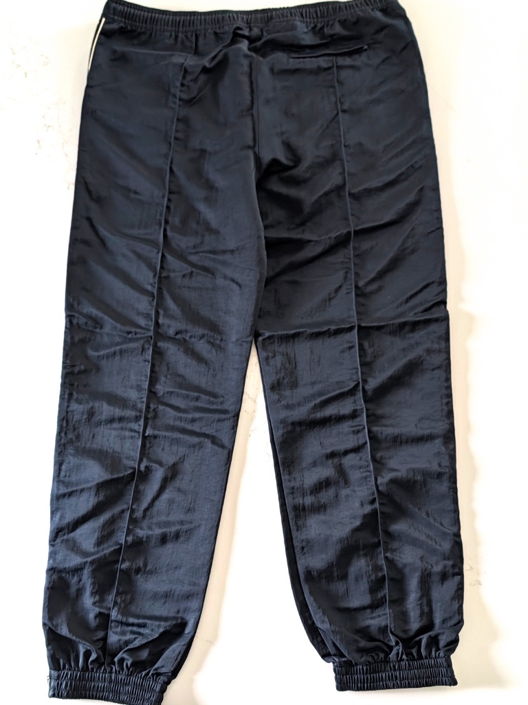 Wales Bonner Guide Track Pants L Navy Taslan Gaberdine Pintuck Zipped Cuffs Nwt — image 2 of 8